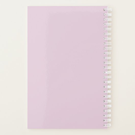 Aangepast 3 Fotoroze Floral 2023 Planner (Achterkant)