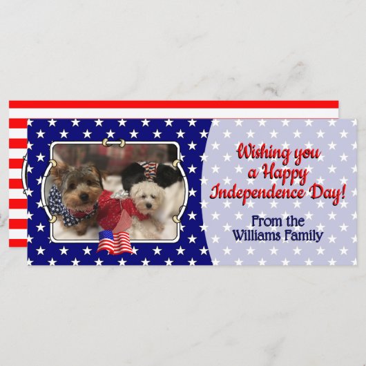 Aangepast 3 Foto's Amerikaanse vlag Patriottische  (Voorkant / Achterkant)