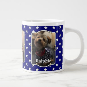 Aangepast 3 Foto's Amerikaanse vlag Patriottische  Grote Koffiekop