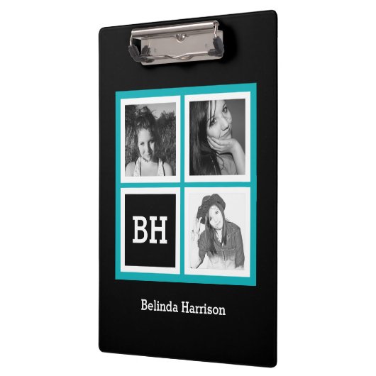 Aangepast 3 installagram Foto's Aangepaste Turquoi Klembord (Links)