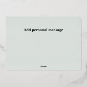 Aangepast 3 kerstfoto's folie feestdagenkaart (Achterkant)