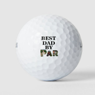 Aangepast 3 letters vormgeving foto Beste vader, p Golfballen