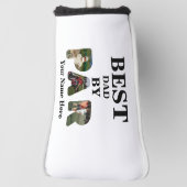 Aangepast 3 letters vormgeving foto Beste vader, p Golfheadcover (Draai 90)