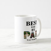 Aangepast 3 letters vormgeving foto Beste vader, p Koffiemok (Voorkant rechts)