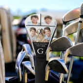 Aangepast 3 Monogrammen fotocollage Golfheadcover
