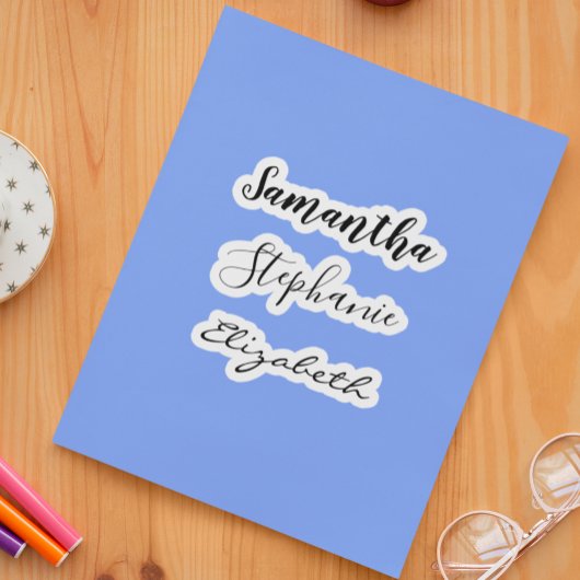 Aangepast 3-naam Decale laptop met geïsoleerde tum Sticker