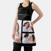 Aangepast 3 secties Familie Foto Collage Black Lij Schort (Insitu)