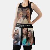 Aangepast 3 secties Familie Foto Collage Black Lij Schort (Insitu)