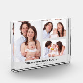 Aangepast 3 Secties Familie Foto's Collage Gray Li (Links)