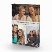 Aangepast 3 Secties Familie Foto's Collage Gray Li (Rechts)