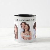 Aangepast 3 Secties Familie Foto's Collage Gray Li Mok (Midden)