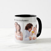 Aangepast 3 Secties Familie Foto's Collage Gray Li Mok (Voorkant rechts)