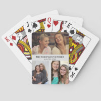 Aangepast 3 Secties Familie Foto's Collage Gray Li
