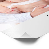 Aangepast 3 Secties Familie Foto's Collage Rechtho Foto Afdruk (Hoek)