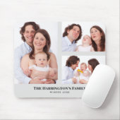 Aangepast 3 Secties Familie Foto's Collage Rechtho Muismat (Met muis)