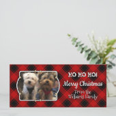 Aangepast 3 Sjabloon kerstrood met foto-Lijst (Staand voorkant)