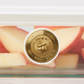 Aangepast 3D bewerkbaar gouden folie certificaat z Labels (Aangebracht)