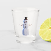 Aangepast 3D Snowman Shot Glass Glas (Voorkant)