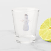 Aangepast 3D Snowman Shot Glass Shot Glas (Achterkant)