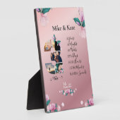 Aangepast 3de Jubileum voor fotocollage voor vrien Fotoplaat (Zijkant)