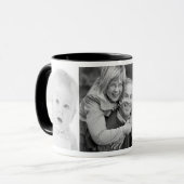 Aangepast 3Instagram Foto's Koffiebeker elke kleur Mok (Voorkant links)