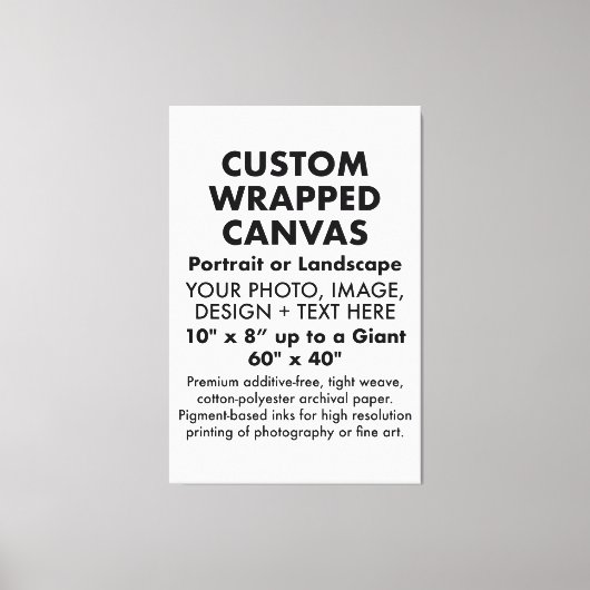 Aangepast 40 x 60-inch PREMIUM GEWRAPPEERDE ANVAS Canvas Afdruk (Voorkant)