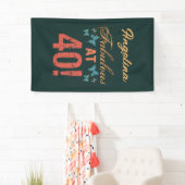 Aangepast 40e verjaardag Fabulous Spandoek (Insitu)
