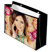 Aangepast 40e verjaardag hallo 40 groot cadeauzakje (Voorkant Gekanteld)