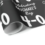 Aangepast 40e verjaardag van 40-vouwpapier cadeaupapier (Rol Hoek)