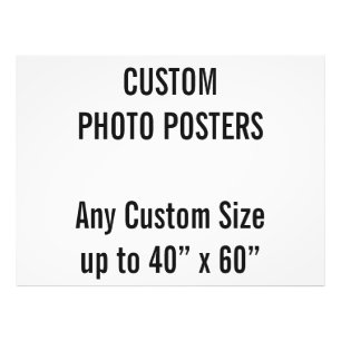 Aangepast 48 x 36-inch fotoPoster, tot 40 x 60 inc Foto Afdruk