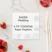 Aangepast 4,75-inch COCKTAIL-afneembaar papier ser Servet (Insitu)