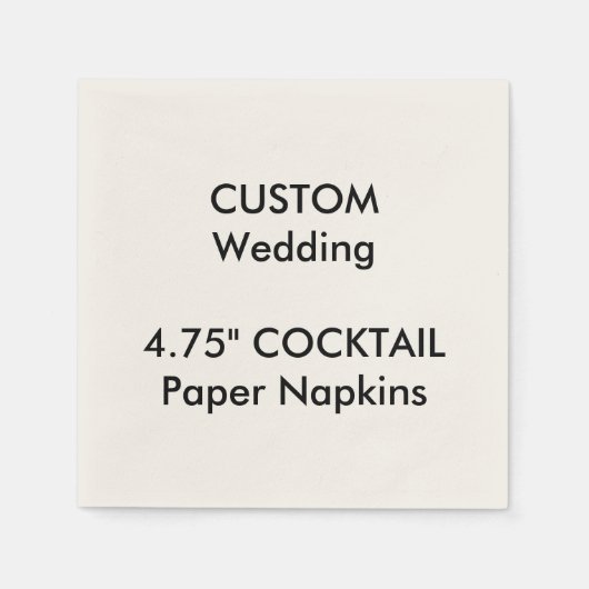 Aangepast 4,75-inch COCKTAIL-afneembaar papier ser Servetten (Voorkant)