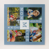 Aangepast 4 Foto Collage Beste Mam ooit Legpuzzel (Horizontaal)