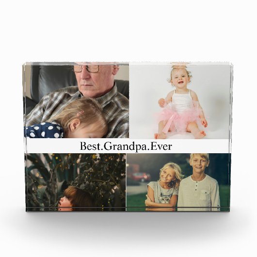 Aangepast 4 Foto collage Beste opa ooit (Voorkant)