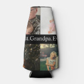 Aangepast 4 Foto collage Beste opa ooit Flesjeskoeler (Voorkant)