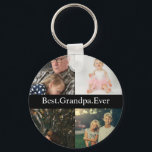 Aangepast 4 Foto collage Beste opa ooit Sleutelhanger<br><div class="desc">Custom 4 Photo Collage Beste Opa Ooit sleutelhanger</div>