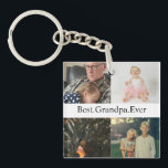 Aangepast 4 Foto collage Beste opa ooit Sleutelhanger<br><div class="desc">Custom 4 fotocollage beste opa ooit Sleutelhanger</div>
