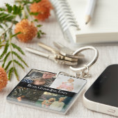 Aangepast 4 Foto collage Beste opa ooit Sleutelhanger (Voorkant Rechts)