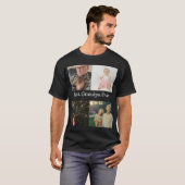 Aangepast 4 Foto collage Beste opa ooit T-shirt (Voorkant volledig)