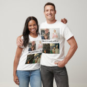 Aangepast 4 Foto collage Beste opa ooit T-shirt (Unisex)
