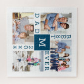 Aangepast 4 Foto collage Beste pap ooit Legpuzzel (Horizontaal)