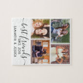 Aangepast 4 Foto collage Beste vrienden BFF Legpuzzel (Horizontaal)