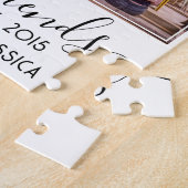 Aangepast 4 Foto collage Beste vrienden BFF Legpuzzel (Zijkant)