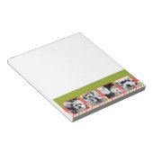 Aangepast 4 Foto collage Limoen en koraalschenken Notitieblok (Schuin)