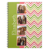 Aangepast 4 Foto collage Limoen en koraalschenken Notitieboek (Voorkant)