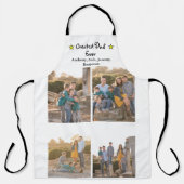 Aangepast 4 Foto groot pap ooit Vaderdag lang Schort (Voorkant)