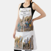 Aangepast 4 Foto groot pap ooit Vaderdag lang Schort (Insitu)