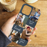 Aangepast 4 Foto Ieder van mij houdt van jullie al Case-Mate iPhone Case<br><div class="desc">De gepersonaliseerde case van de Telefoon voor iphone 13 pro max (en vele andere modellen). Het hoesje is voorzien van een aangepaste fotocollage met vier van uw favoriete foto's en de tekst "Ieder van mij houdt van U allen". Het fotomalplaatje is opstelling klaar voor u om uw foto's toe te...</div>