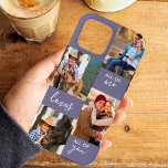 Aangepast 4 Foto Ieder van mij houdt van jullie al Case-Mate iPhone Case<br><div class="desc">De gepersonaliseerde case van de Telefoon voor iphone 13 pro max (en vele andere modellen). Het hoesje is voorzien van een aangepaste fotocollage met vier van uw favoriete foto's en de tekst "Ieder van mij houdt van U allen". Het fotomalplaatje is opstelling klaar voor u om uw foto's toe te...</div>