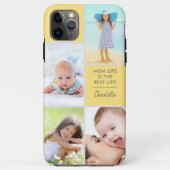 Aangepast 4 Foto Moeder Leven is het Beste Leven G Case-Mate iPhone Case (Achterkant)